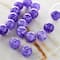 12 Pack: Purple Crackled Quartz Round Beads, 10mm by Bead Landing™